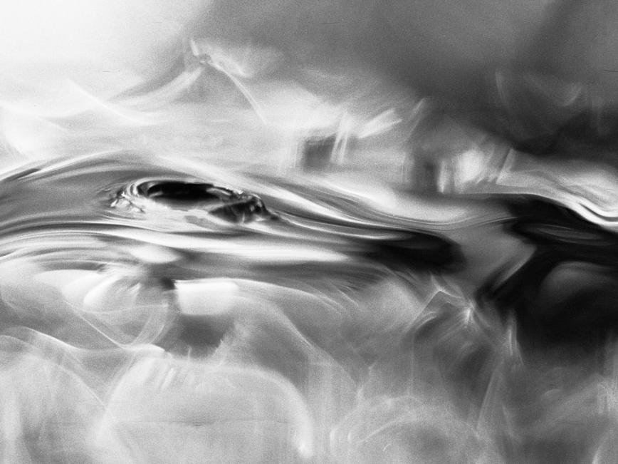 Wassertropfen in Original - sw.